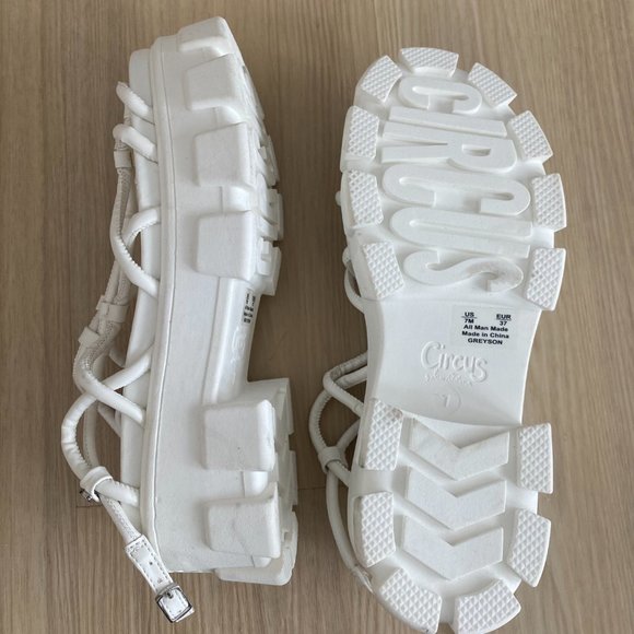 Circus NY by Sam Edelman Chunky White Platform Summer Sandals: Womens 7 - Picture 8 of 8